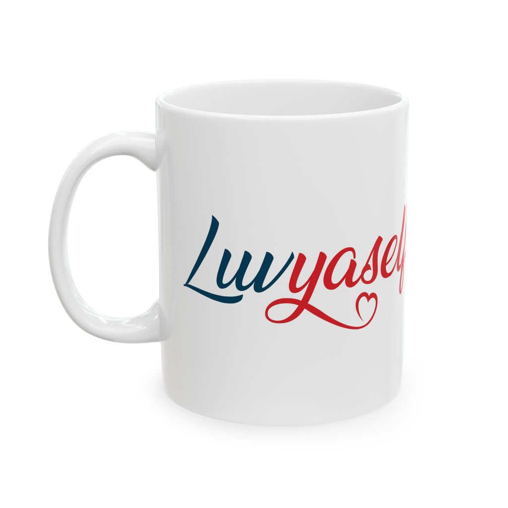 Ceramic Mug — 'Love Yourself' Script Coffee Mug (11oz, 15oz)