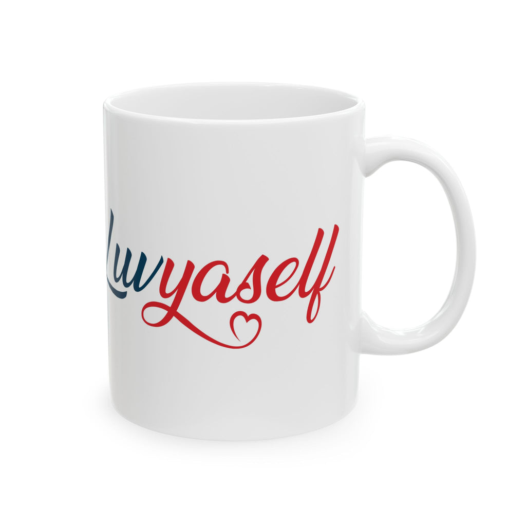 Ceramic Mug — 'Love Yourself' Script Coffee Mug (11oz, 15oz)